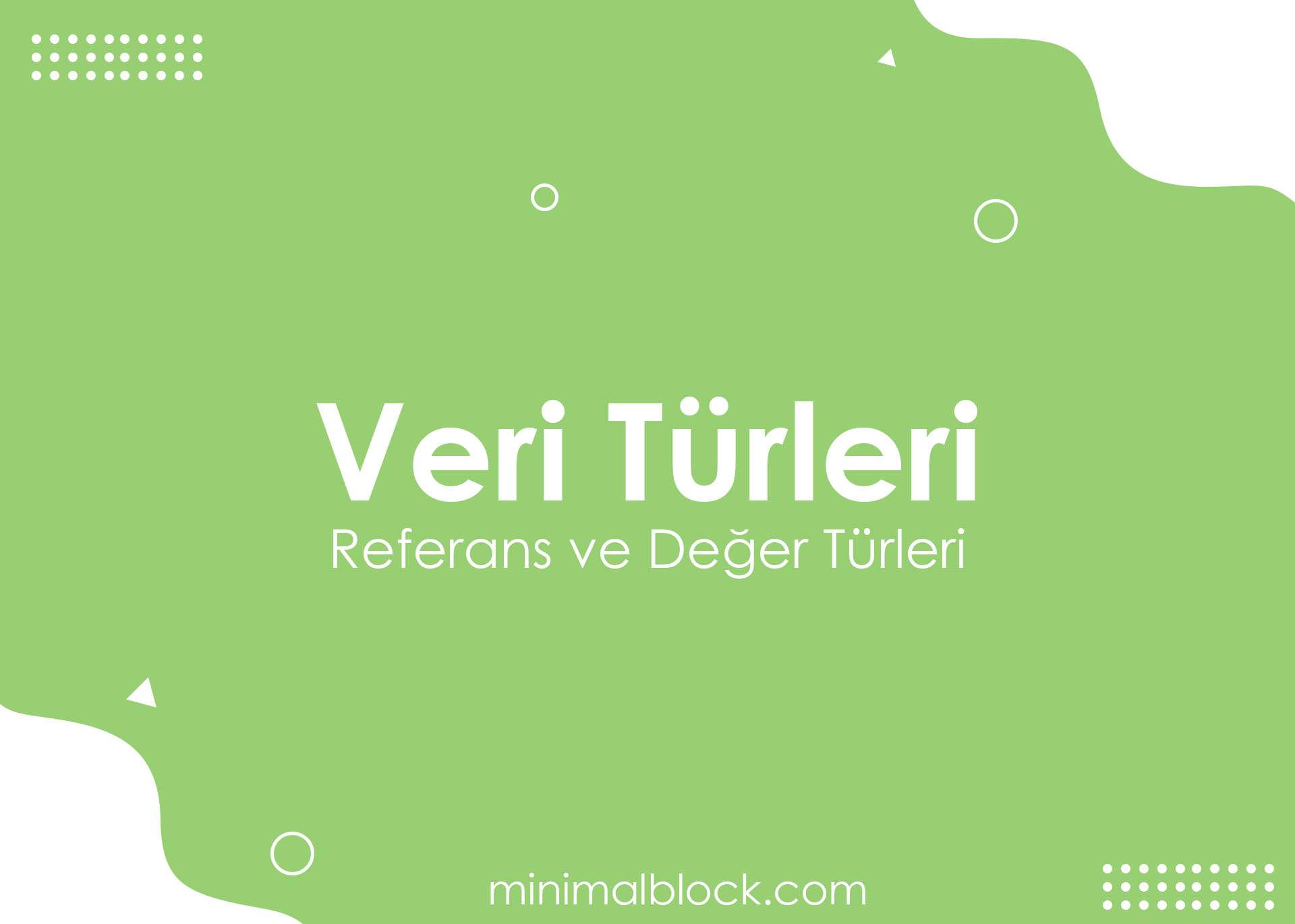 Programlamada Veri Türleri Programlamada Veri Türleri